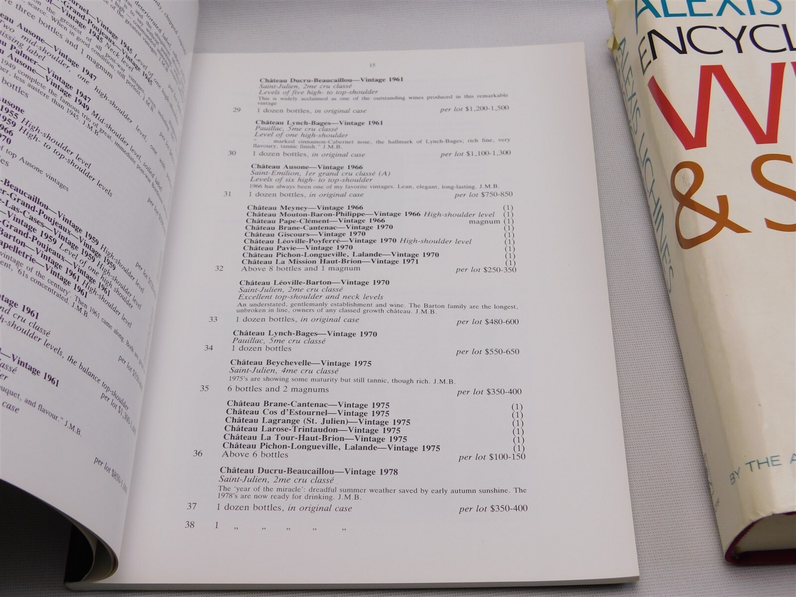 3 Vtg Wine Books Christie’s Auction 1981 1987 Encyclopedia Of Wines Spirits 1967