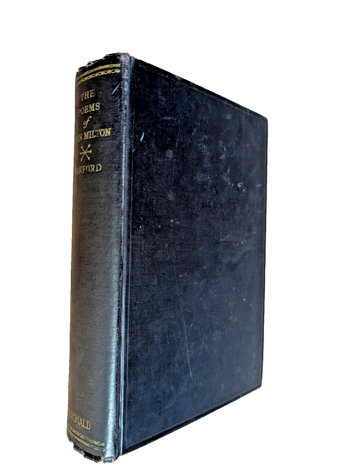 Vintage Poems Of John Milton 1936 Roland Press Hardcover Paradise Lost Regained