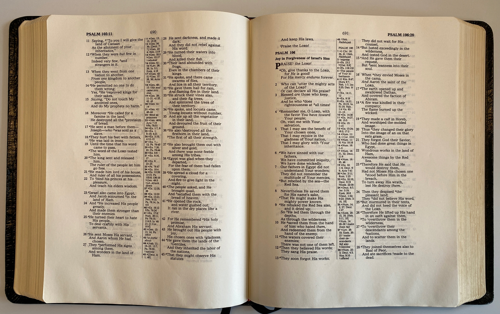 Nelson New King James Version Wide Margin Reference Bible, 476 Black, Vintage