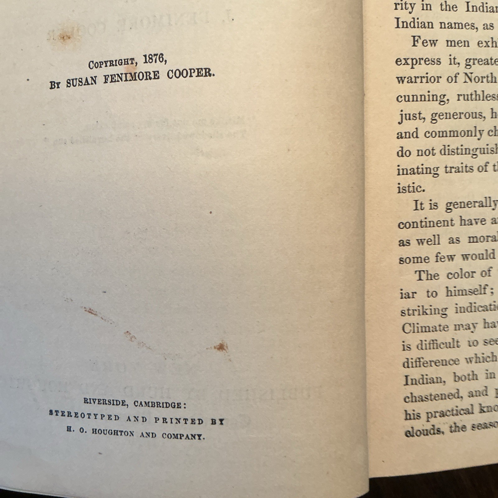 First Edition Coopers Leather Stocking Tales Last of the Mohicans 1876