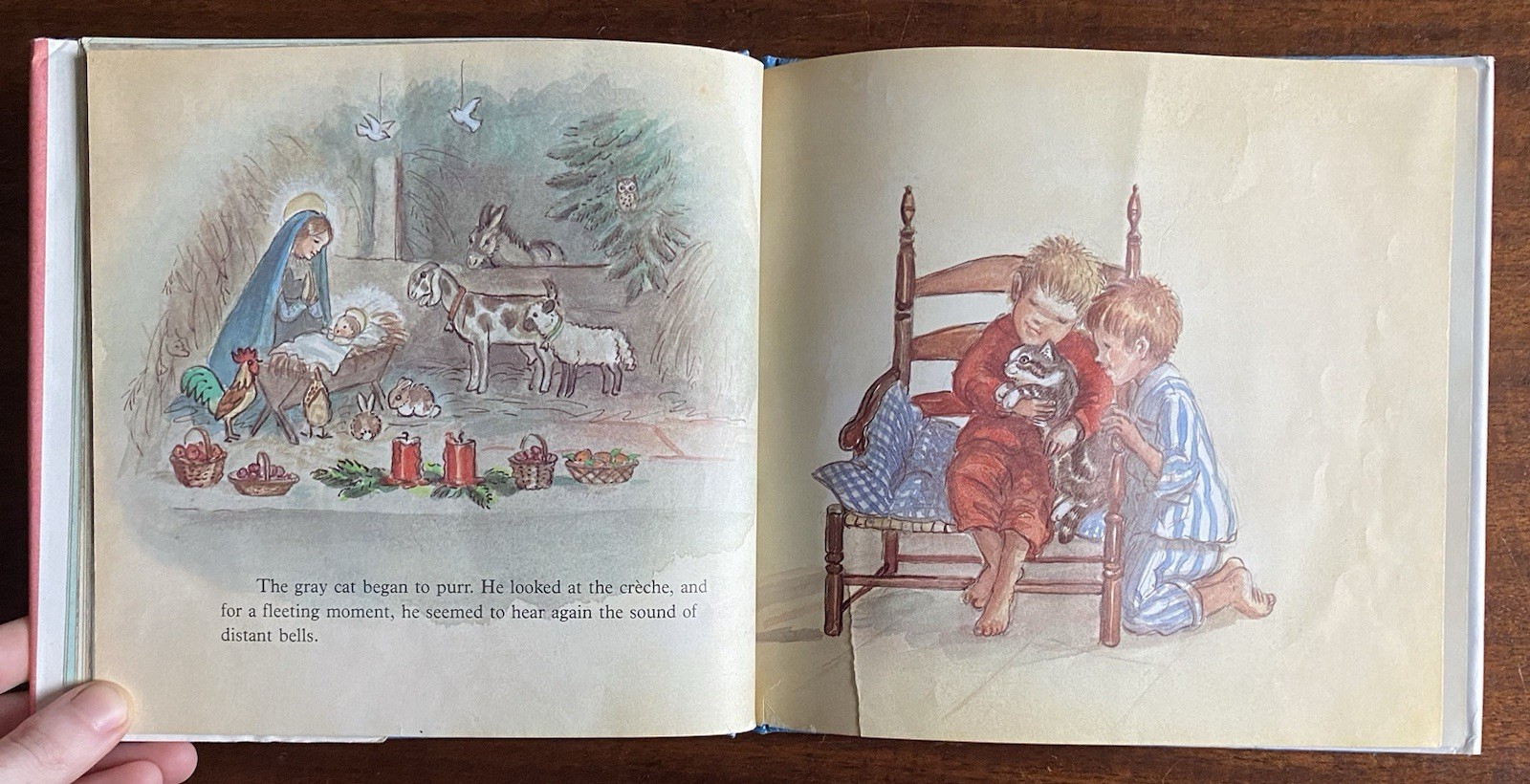 The Christmas Cat By Efner Tudor Holmes, Tasha Tudor, Vintage 1976 Hardcover