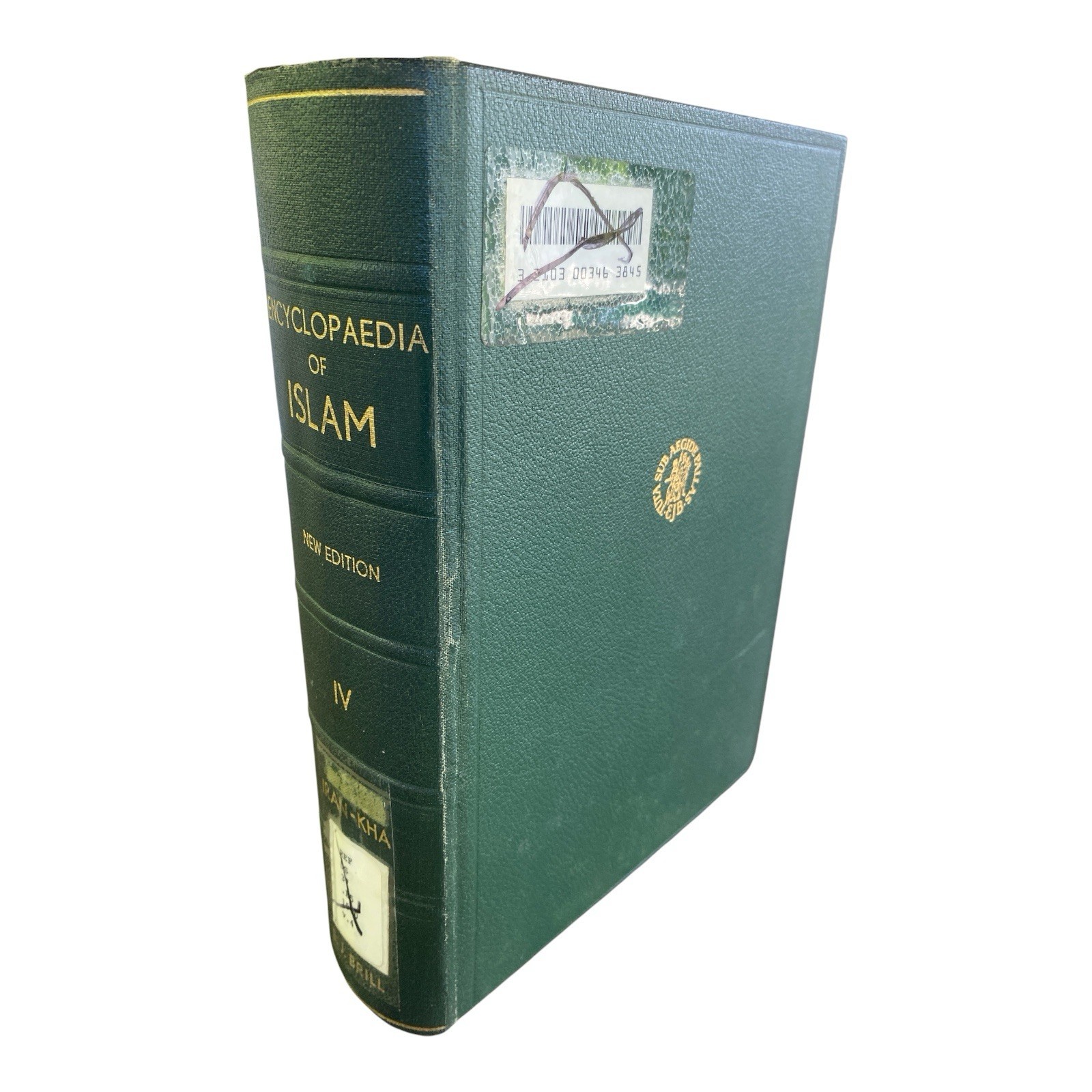 Encyclopaedia of Islam Vol IV Iran-Kha 1978 Brill HC Ex Library New Edition