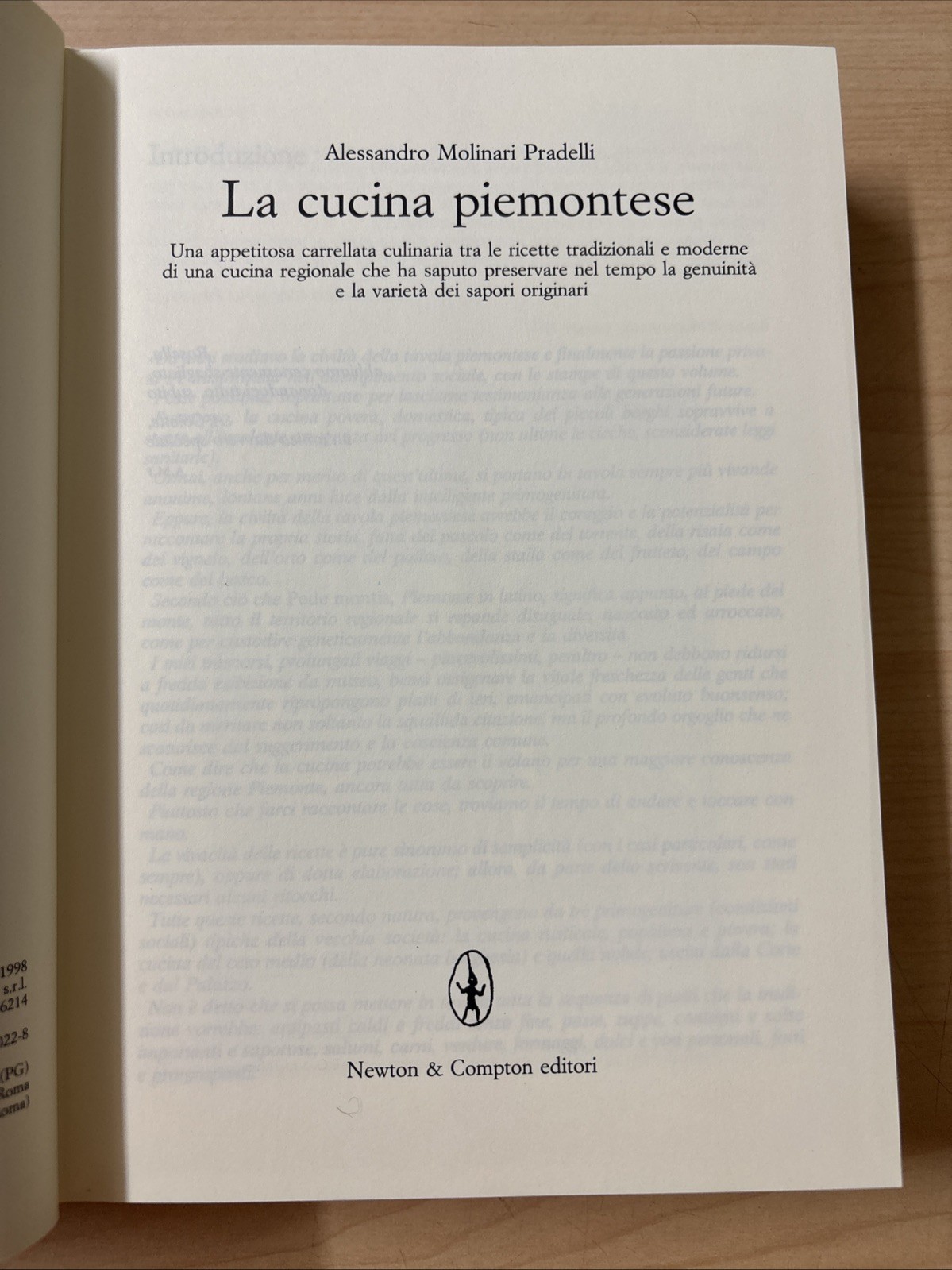 La Cucina Piemontese Alessandro Molinari Pradelli Hardcover w/ Slipcase Italian