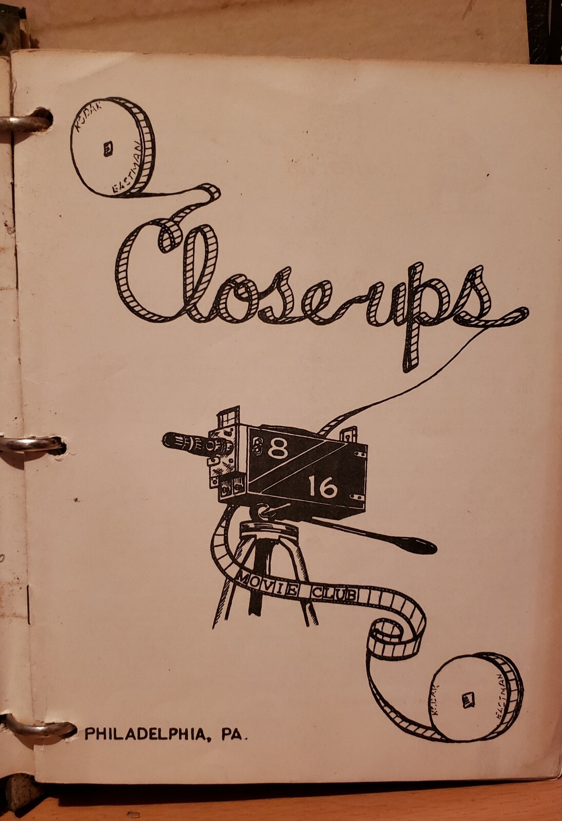 Close Ups 8-16 Movie Club PHILADELPHIA, PA (Rare Book)