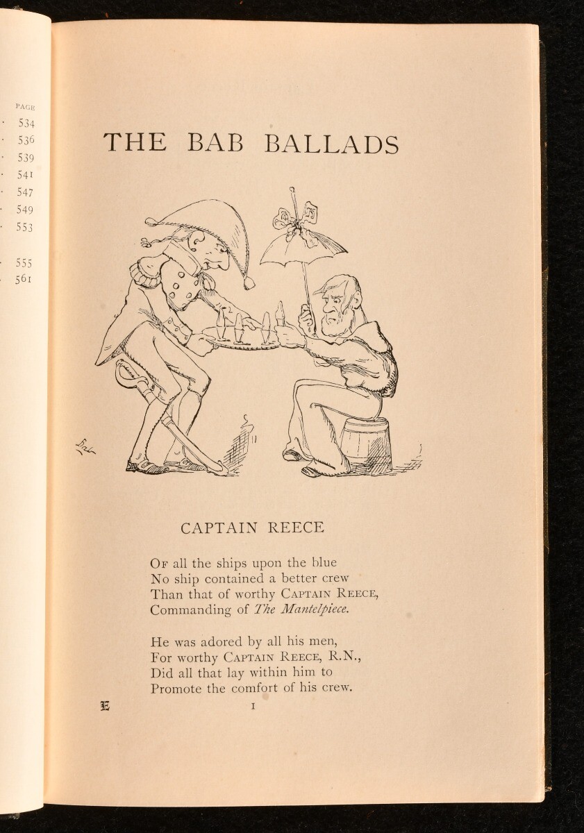 1908 Bab Ballads Fine Binding Riviere and Son Sixth Edition W S Gilbert