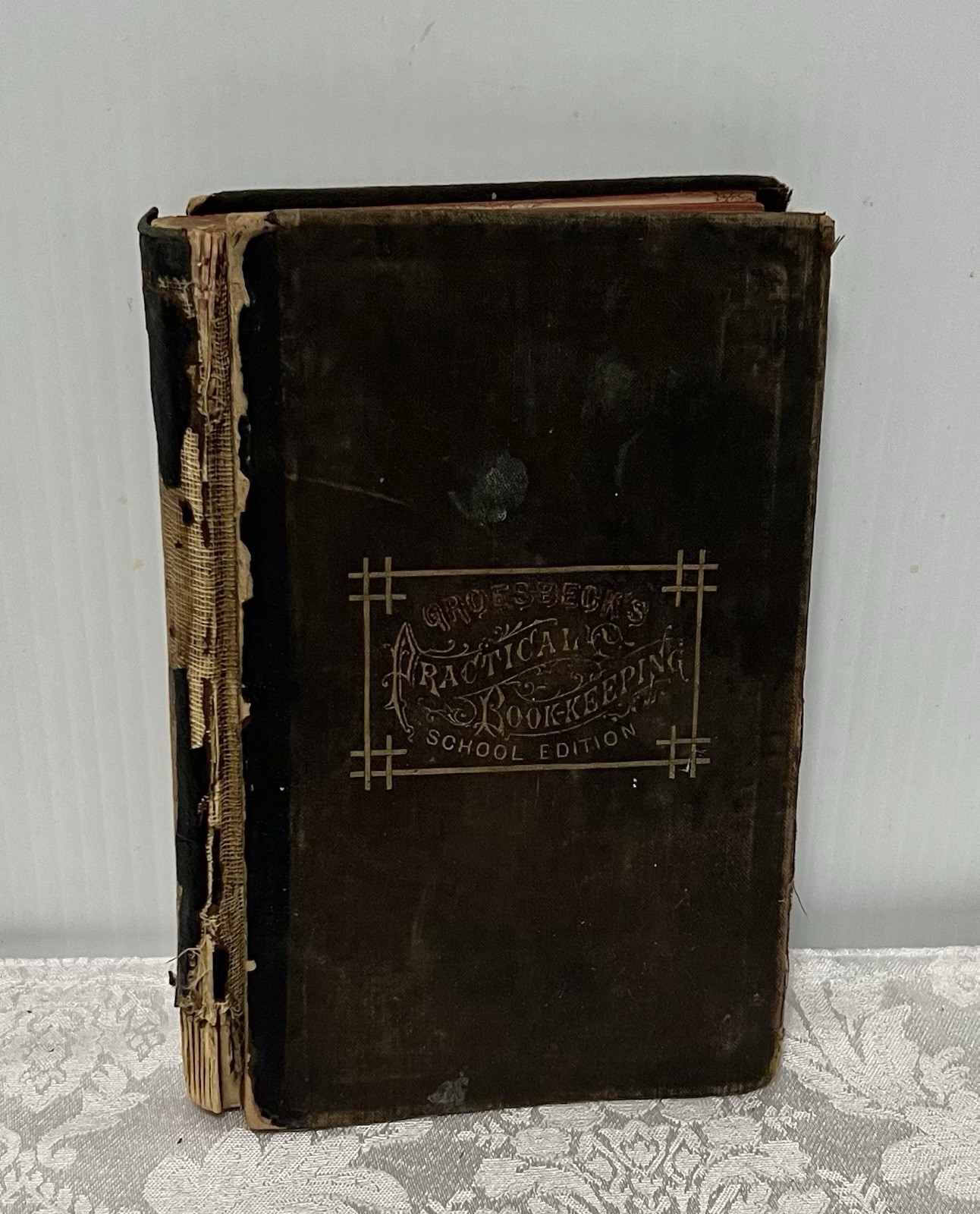 Antique Groesbeck’s Practical Book-Keeping School Edition • Hardcover