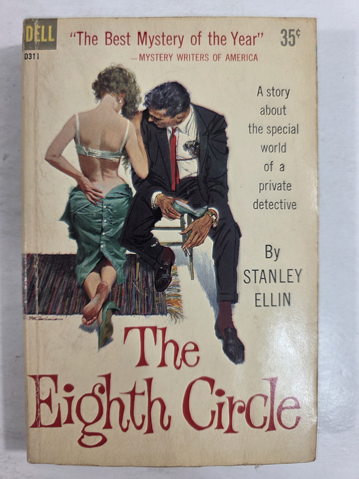 The Eighth Circle Stanley Ellin PB Dell Books Book DJ 2nd Printing 1959 Mystery