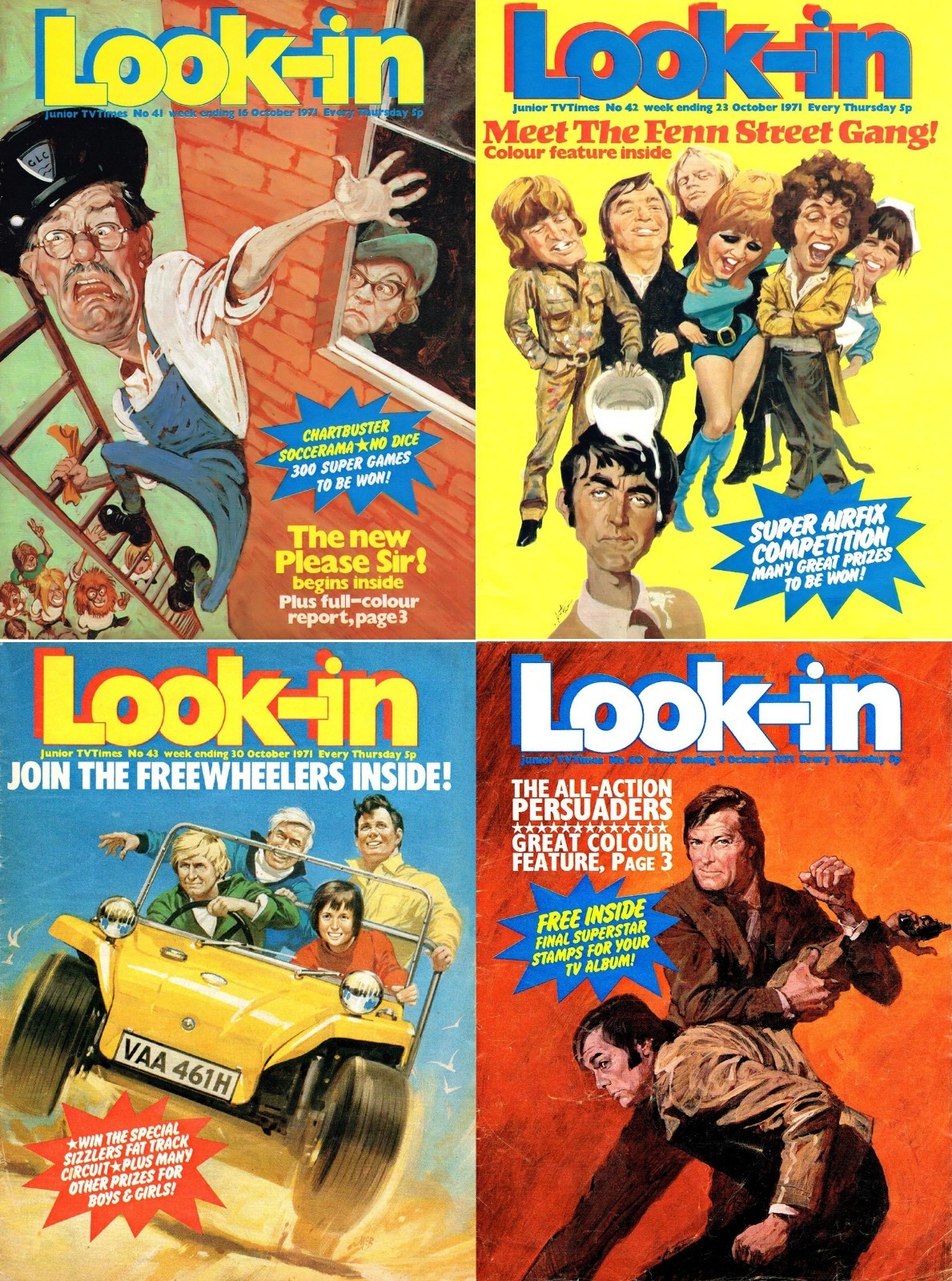 Look-In – United Kingdom Television Magazine V. 1 (1971) – 53 Old Issues on DVD
