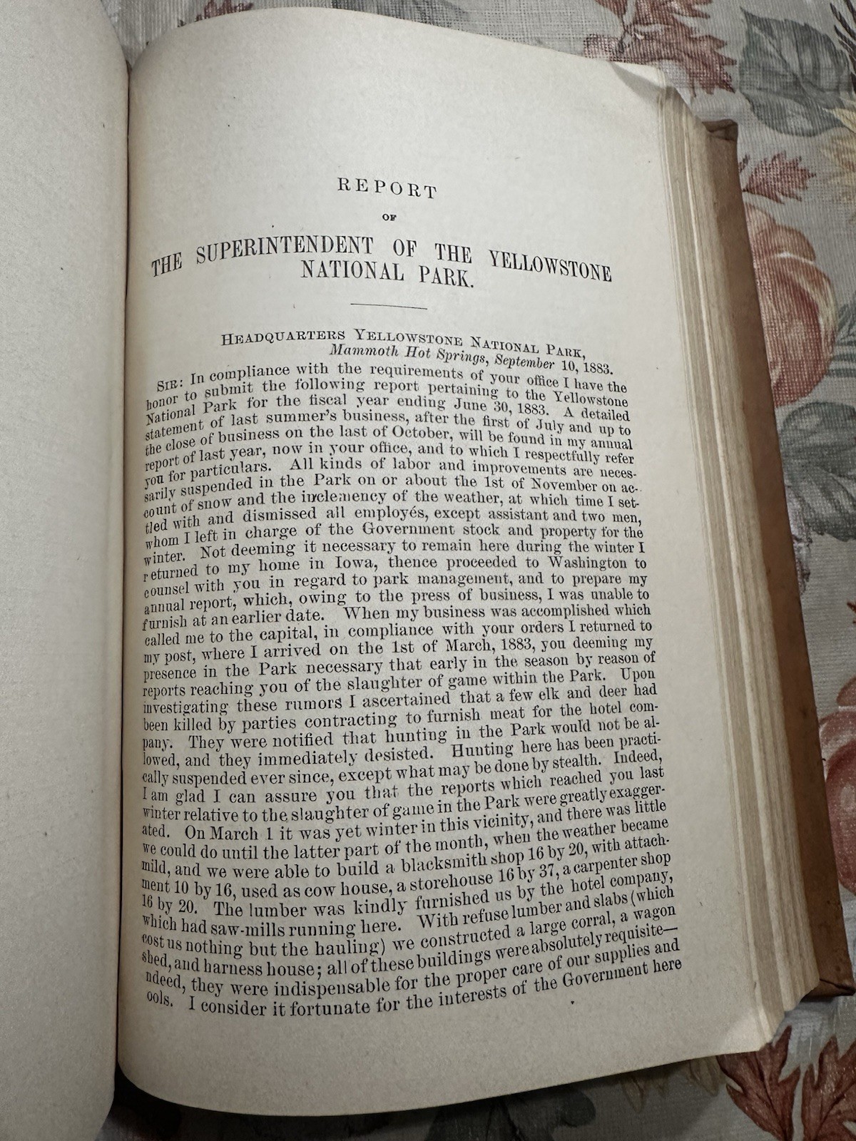 1883-84 House Exec. Documents 48th Congress Vol 2 Sec. Interior Report Book