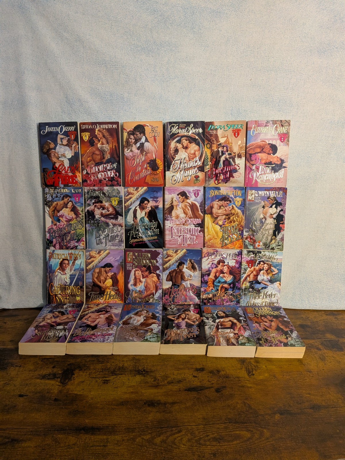 Love Spell Books Romance Paperback Novels Lot of 24 -Spicy Covers! Mixed Authors