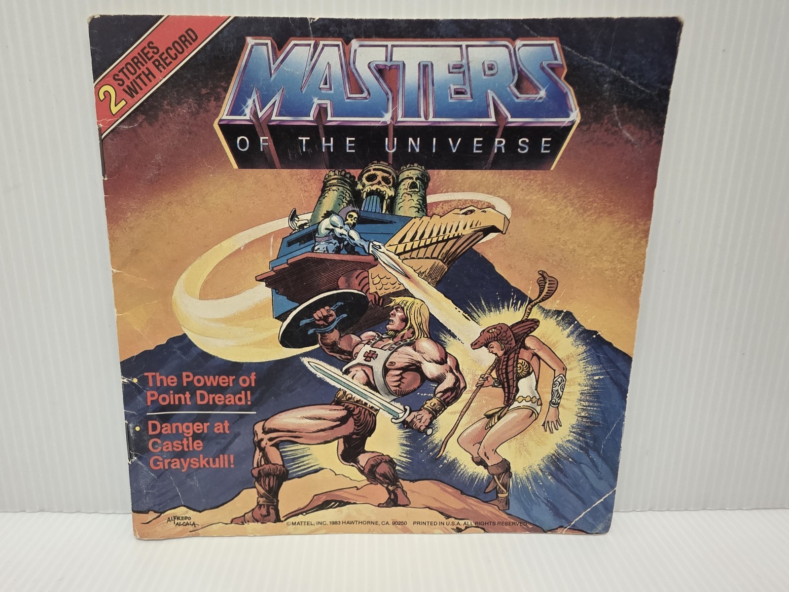 Masters of the Universe MOTU Comic Book 2 Stories *NO Vinyl Record* Mattel 1983