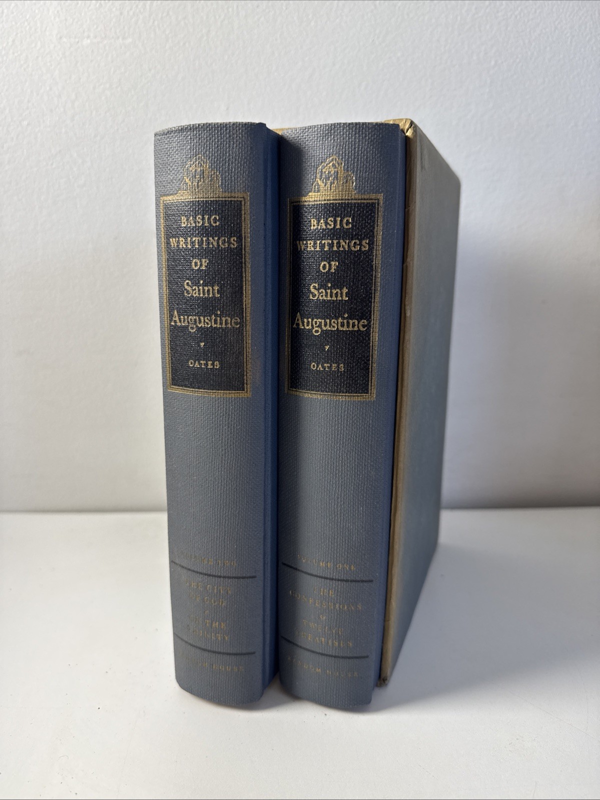 BASIC WRITINGS OF SAINT AUGUSTINE 2 Vol Set Case 1948 Random House Edited Oates