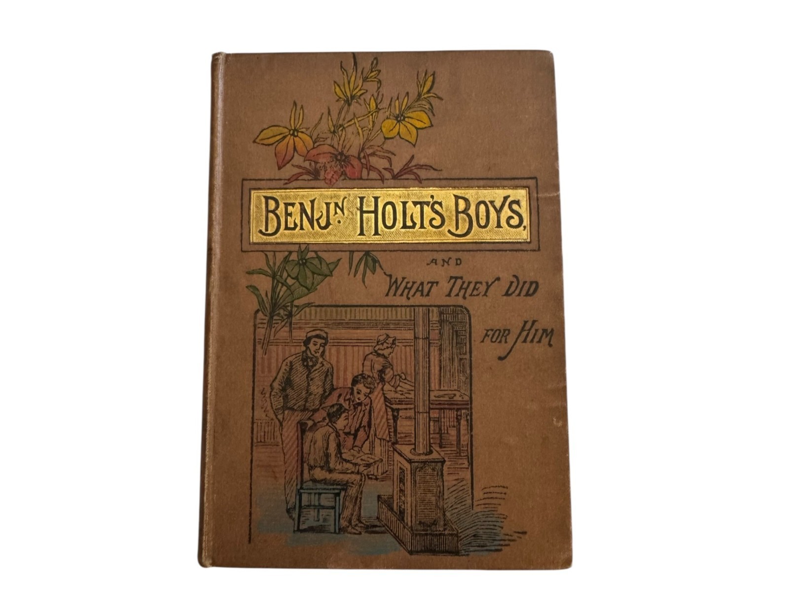 Benjamin Holt’s Boys Fine Binding Antique Book 19th Century