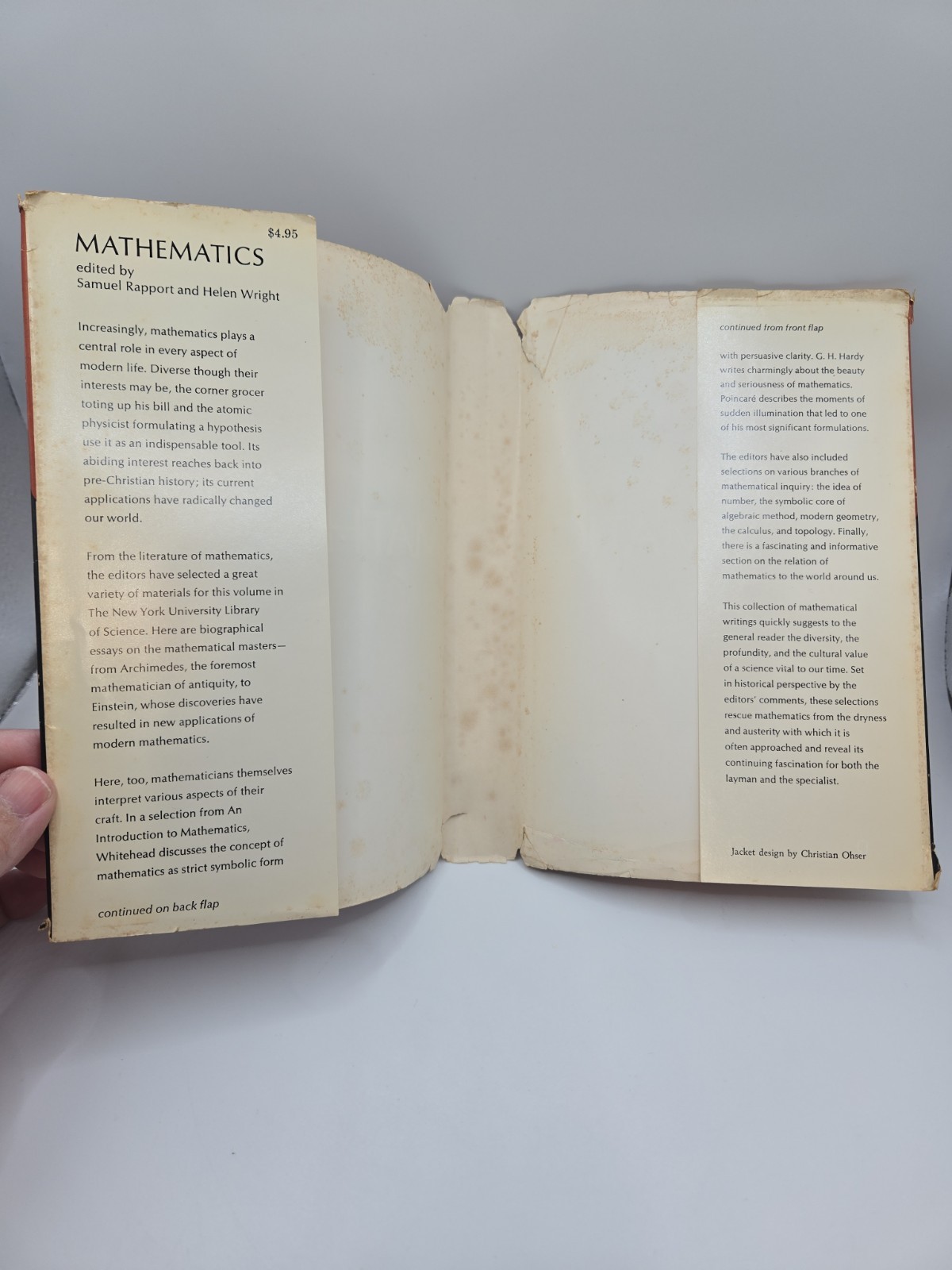 Mathematics From Archimedes to Einstein Ed By Samuel Rapport & Helen Wright 1963