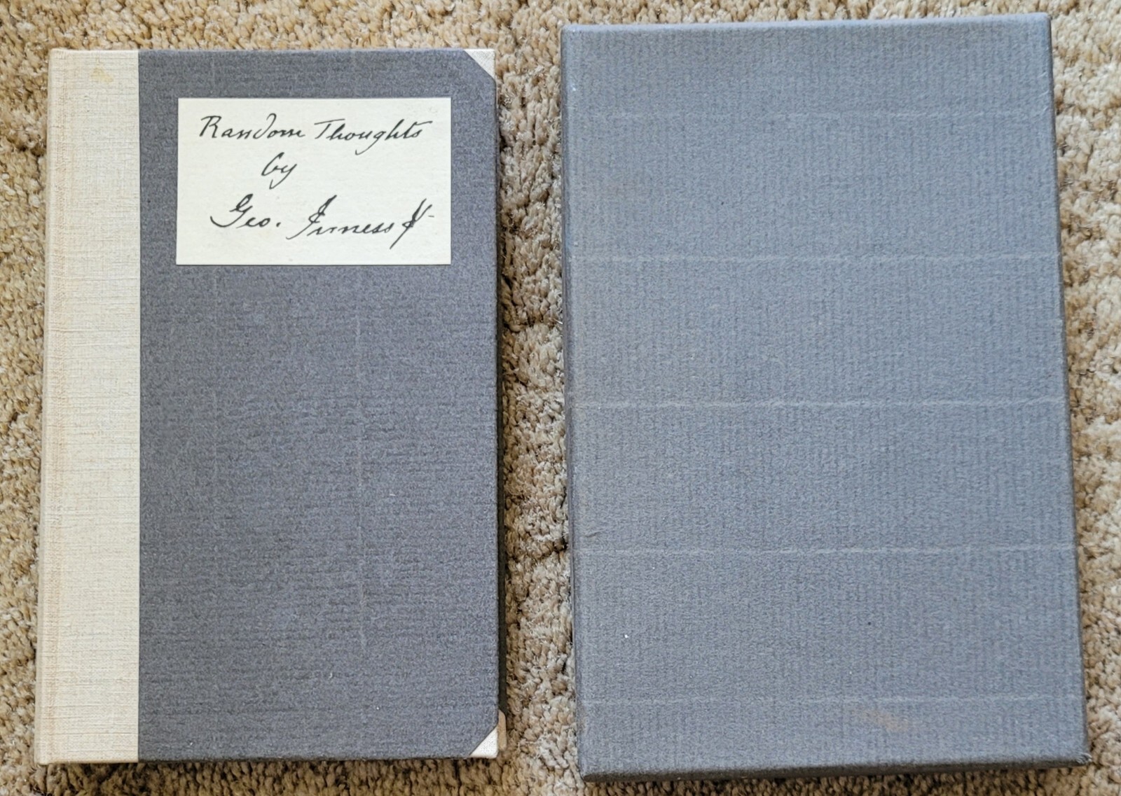 Random Thoughts by George Inness Jr., 1920 Privately Published H/C