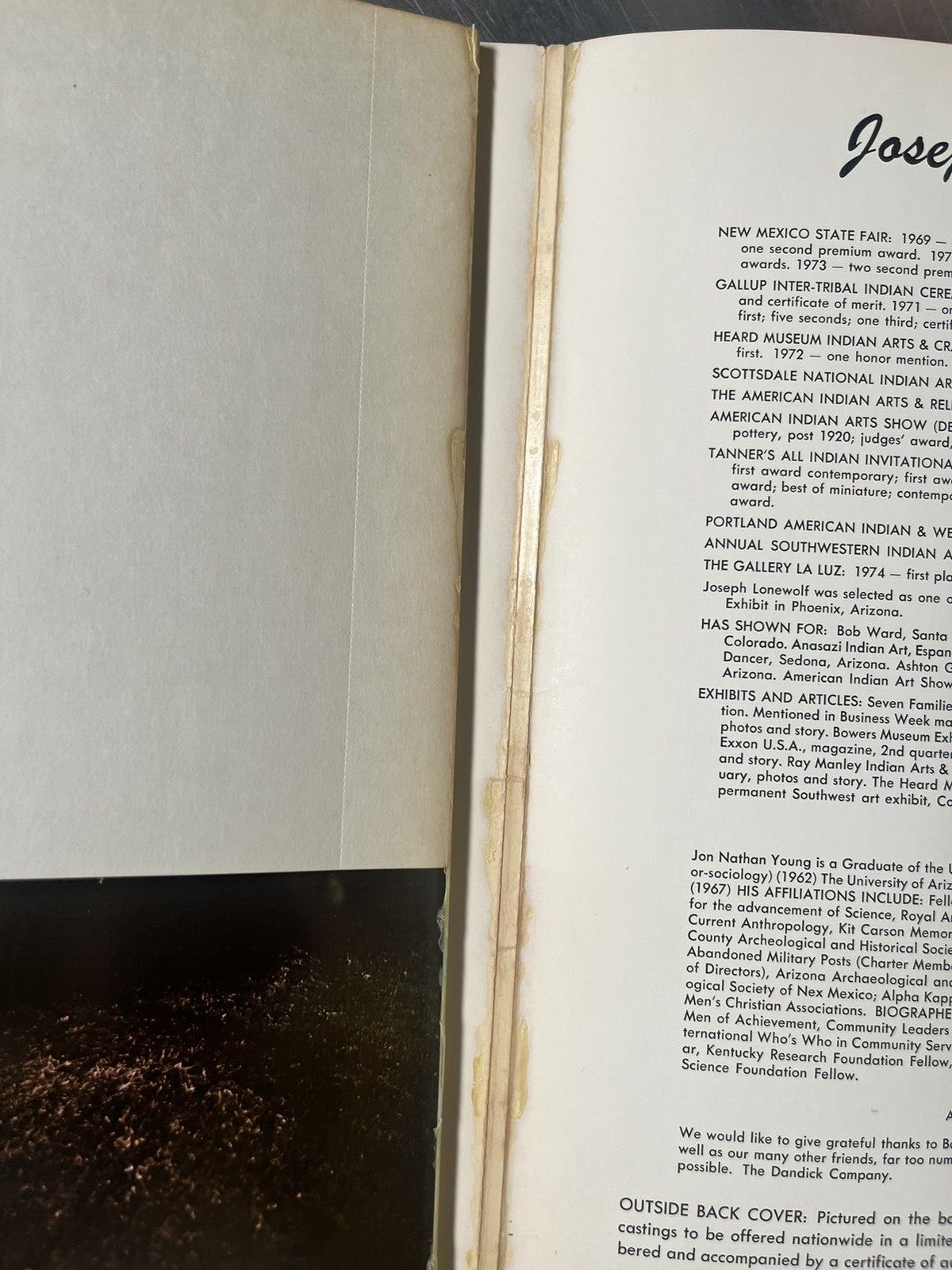 The Pottery Jewels Of Joseph Lonewolf Dandick Scottsdale Arizona 1975 Paperback