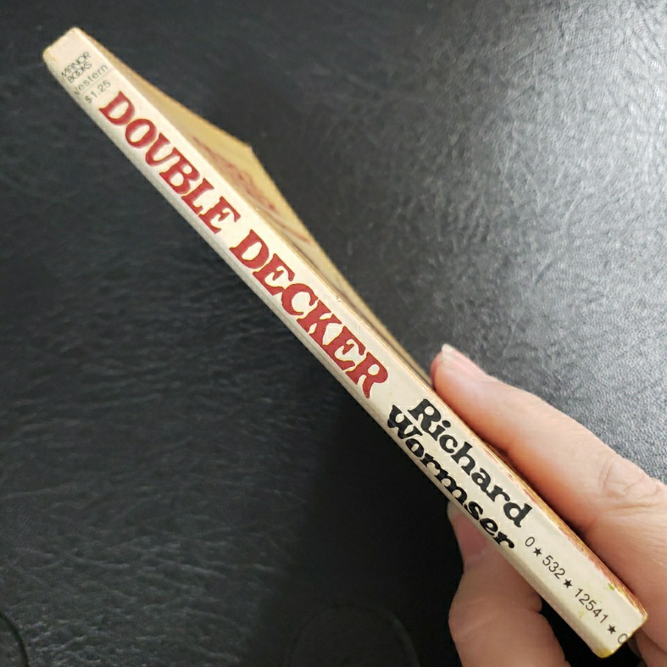 Double Decker by Richard Wormser First 1st Ed VG PB 1970 w/Original Ad