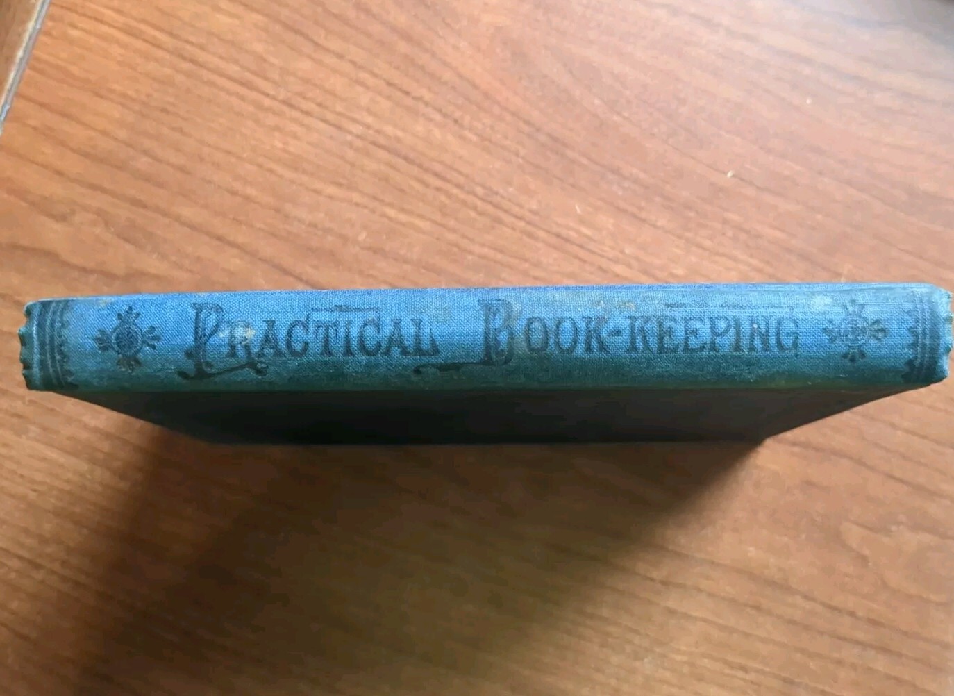 1880 Practical Book-Keeping by E Oram Lyte HC antique textbook in nice condition