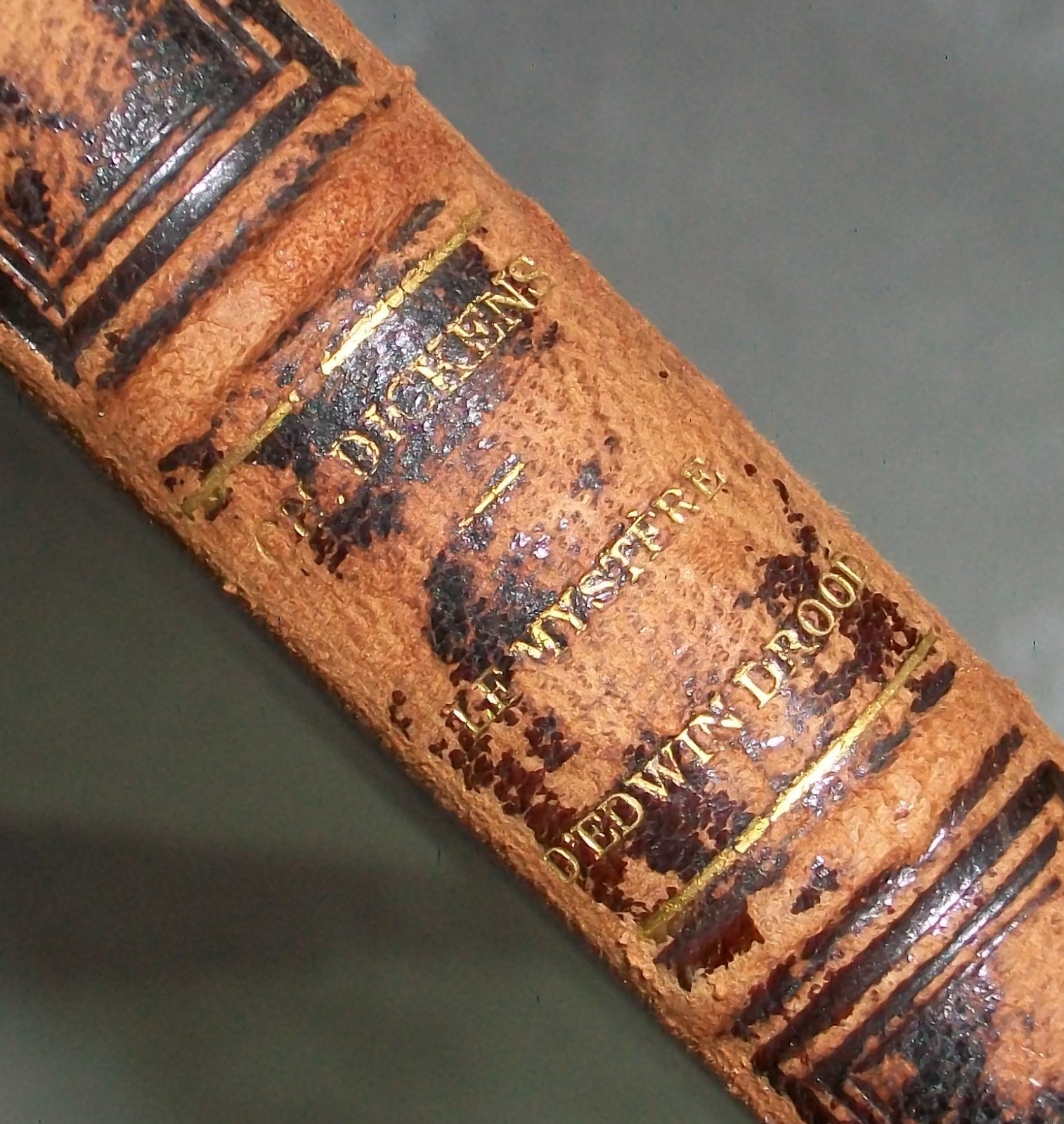 Antique Hachette 1880 Charles Dickens French Language Mystery Edwin Drood Book