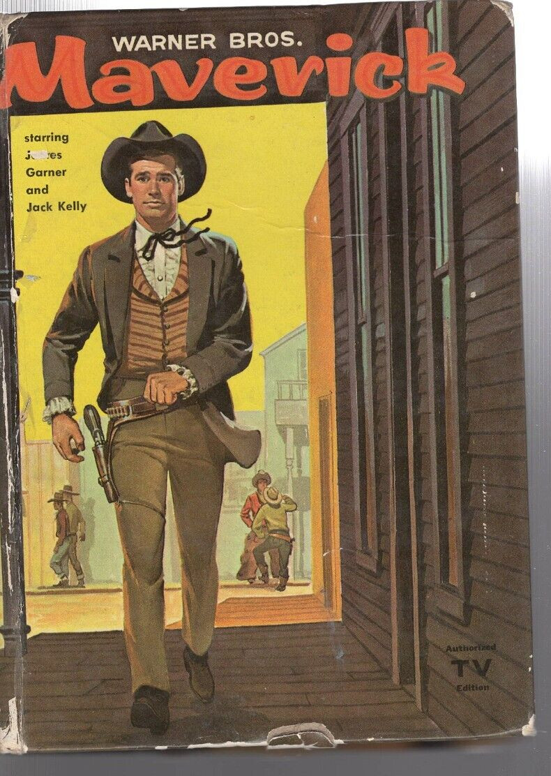 1959 Warner Bros. Maverick Starring James Garner & Jack Kelly Book TV edition.