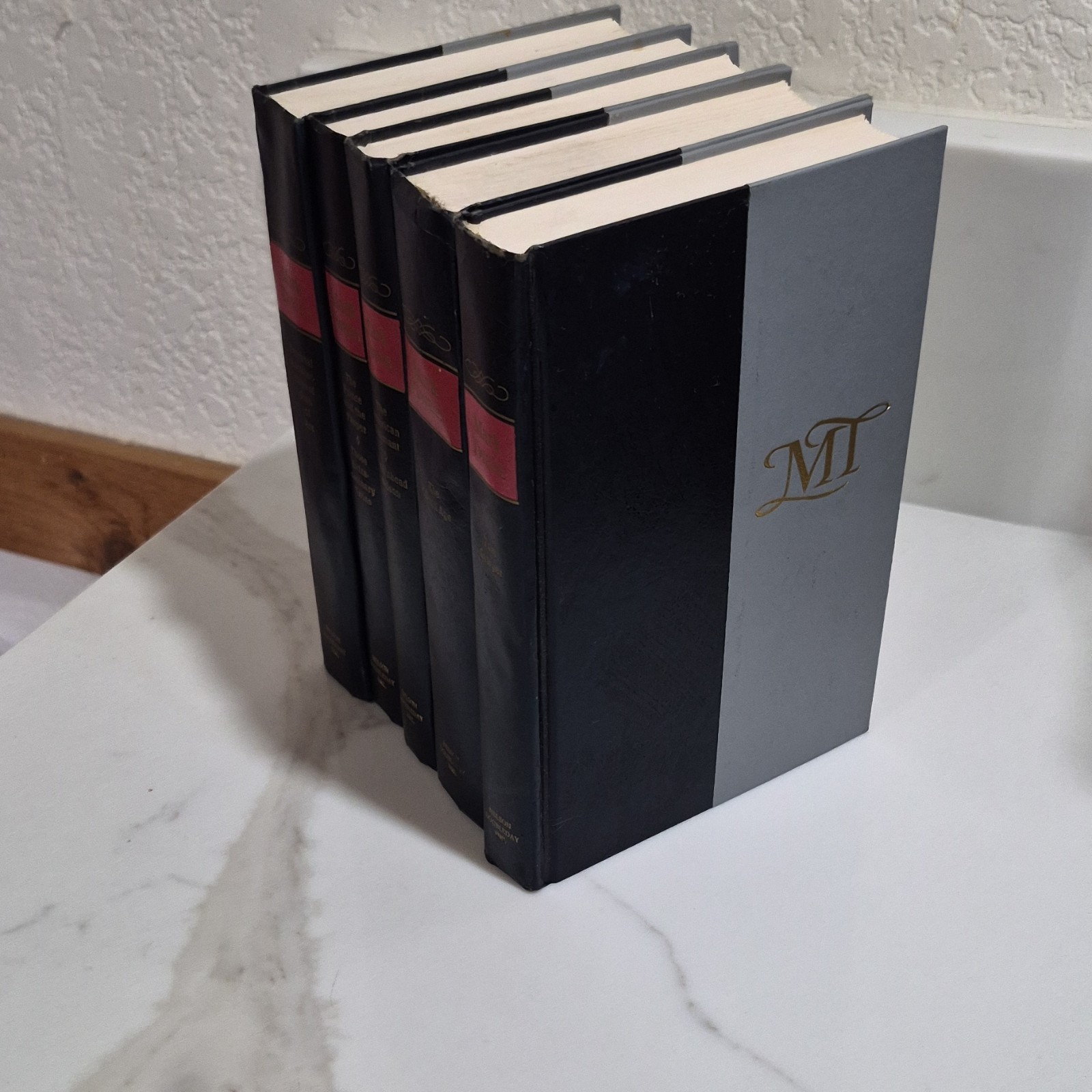 Mark Twain • Nelson Doubleday Inc. • Hardcover • Tom Sawyer • Gilded Age • Set