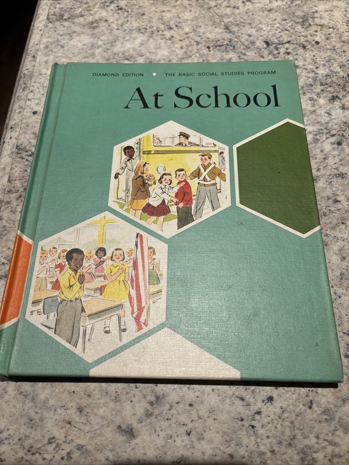 1965 At School, The Basic Social Studies Program, Teachers Edition, Hardcover