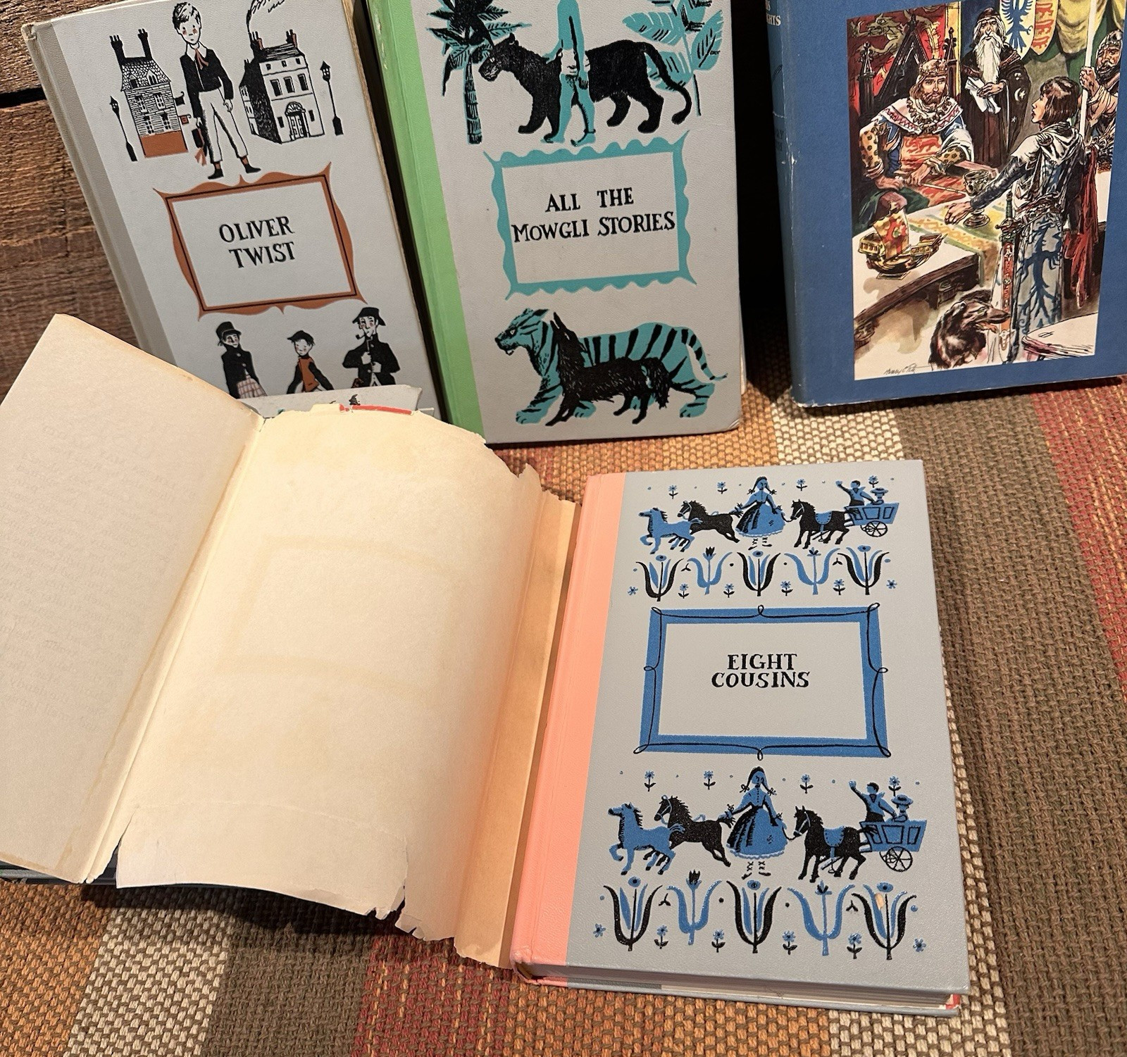 7 Children’s books Junior Deluxe Editions Hardcover Classics 1950-1960s