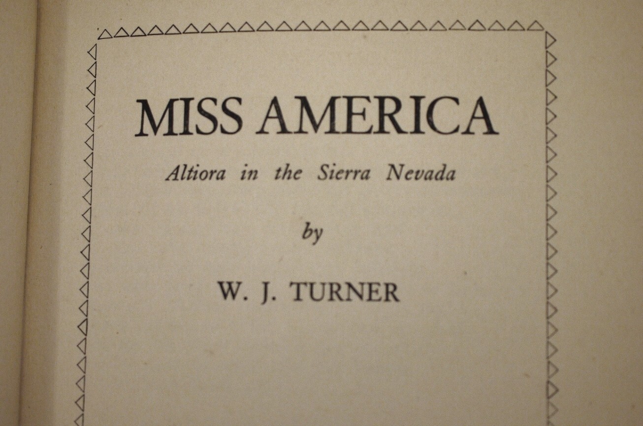 W.J. Turner Miss America 1st UK Edition in Dust-Jacket 1930