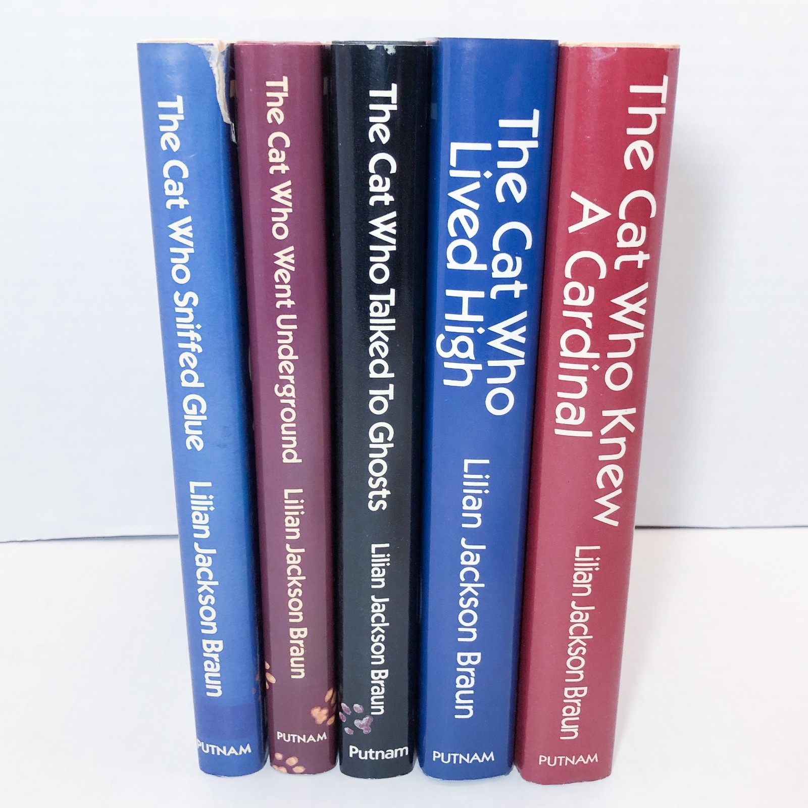 Lot of 5 Lilian Jackson Braun Cozy THE CAT WHO MYSTERY BOOK SERIES HC/DJ 1st Ed