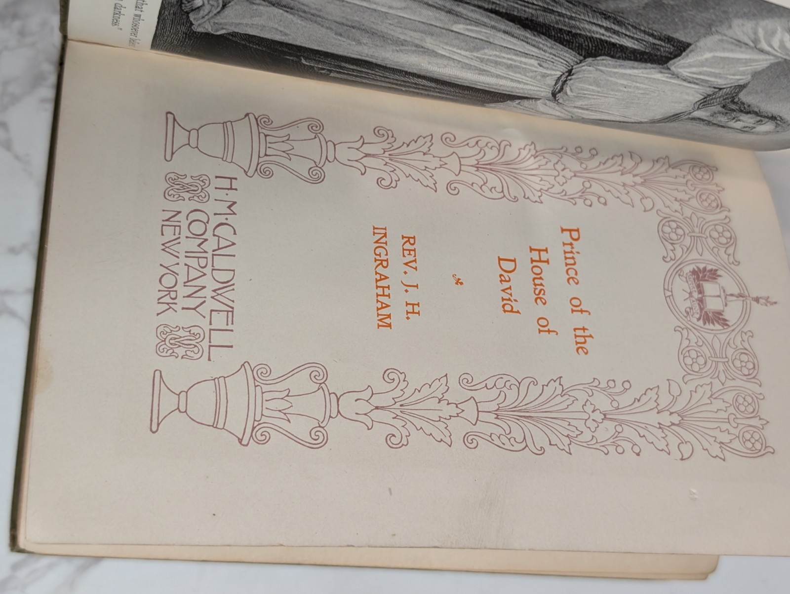 PRINCE OF THE HOUSE OF DAVID by Ingraham H. M. Caldwell Letters of Adina Vintage