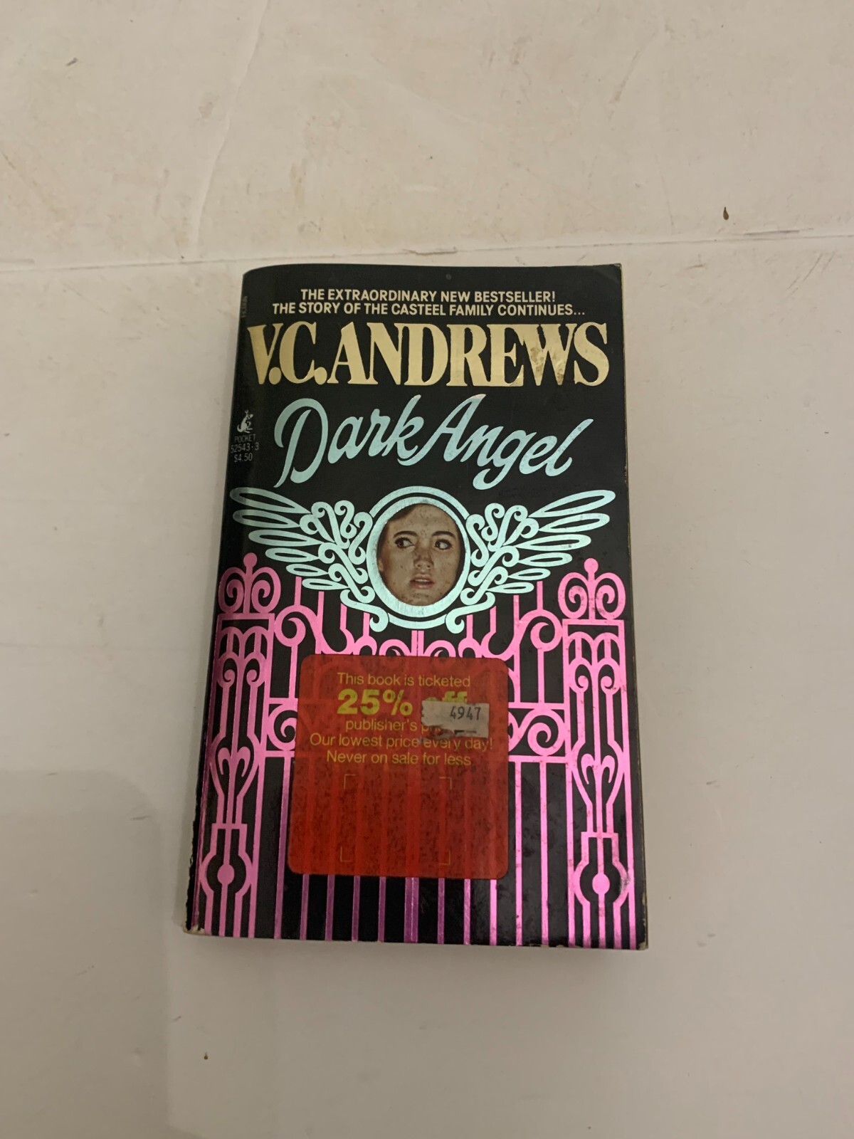 1986 Dark Angel by V.C. Andrews Pocket Books Paperback