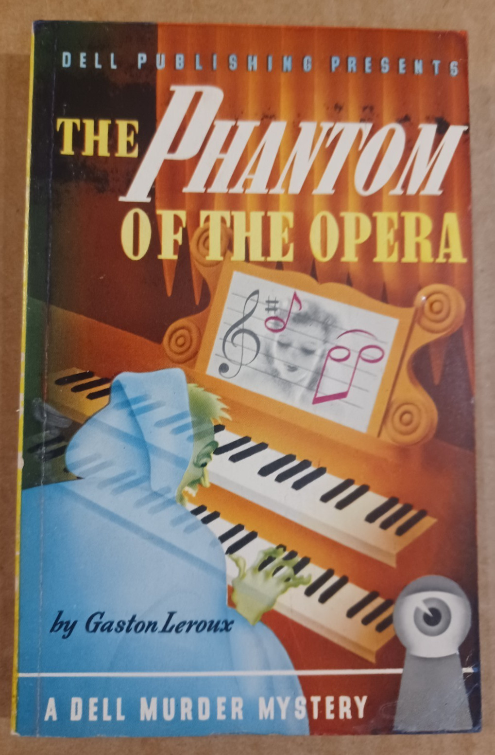 The Phantom Of The Opera, Dell 24, Map Back, Vintage Paperback, Leroux