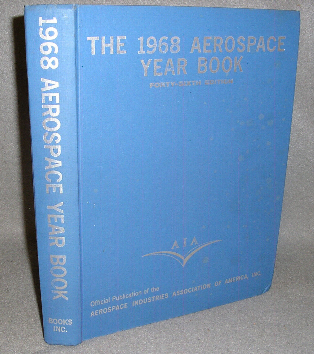 Aerospace Year Book 1968 Jet Plane Drones Missiles Helicopter Civilian Military