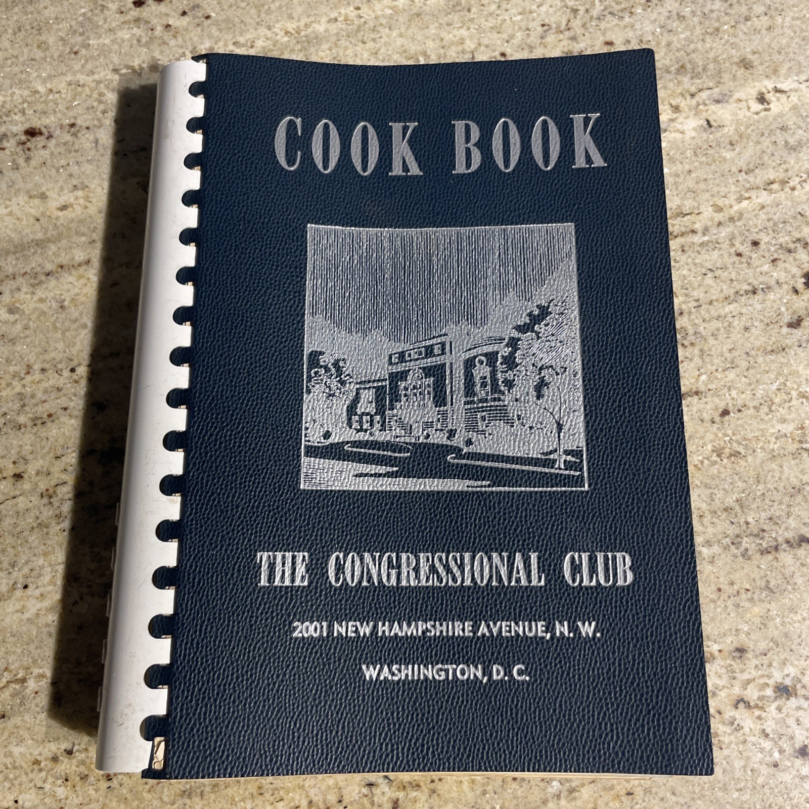 1956 The Congressional Club Cook Book Spiral Bound President Dwight D Eisenhower