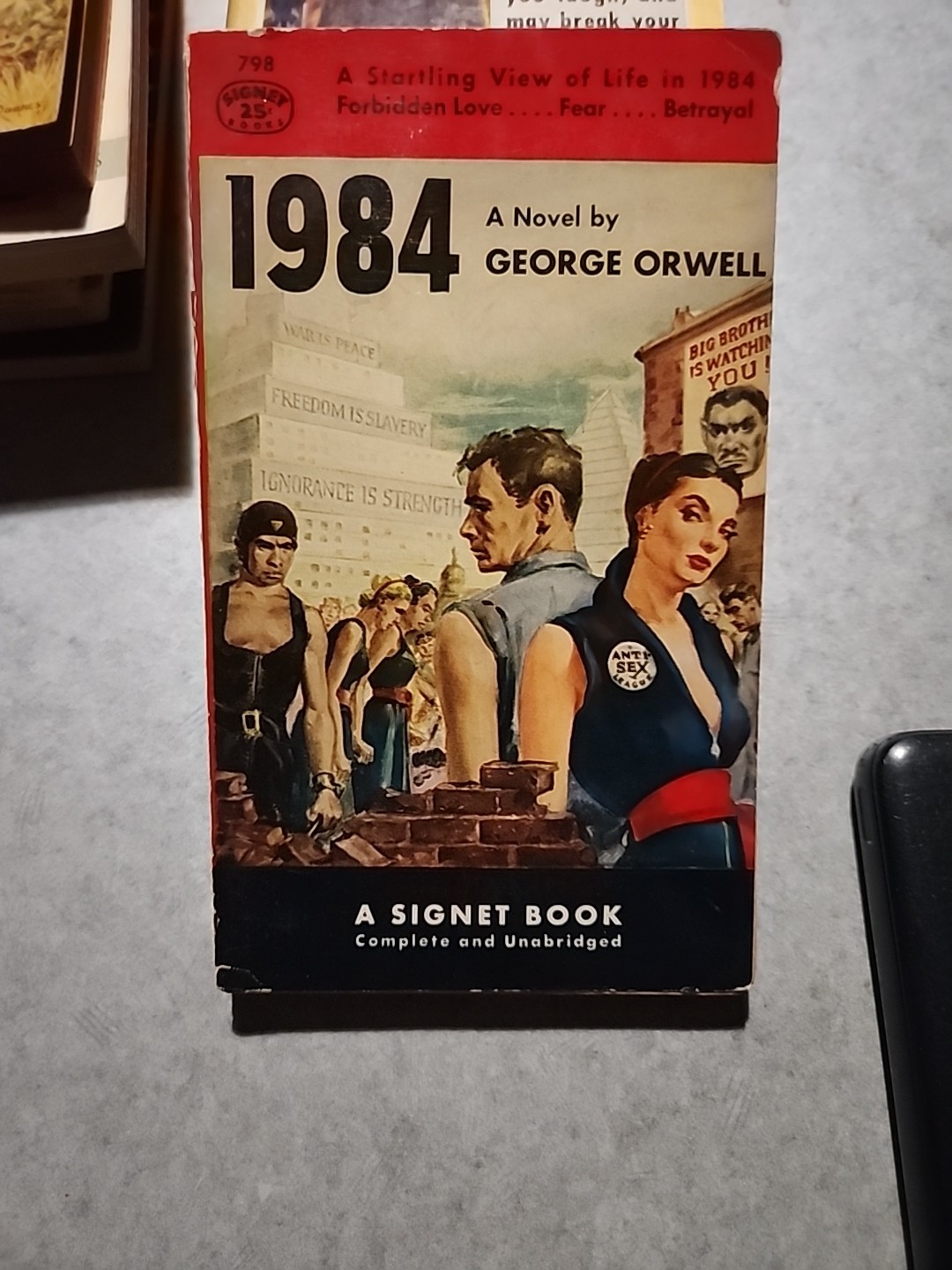 1984 George Orwell 1950 USA 1st Paperback Signet Books #798 Nice Copy