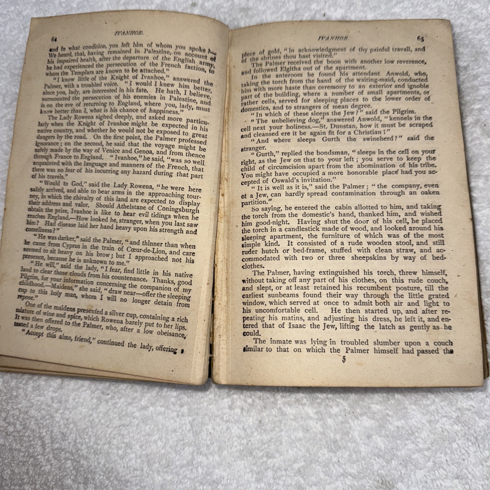 F M Lupton Publishing Ivanhoe: A Romance By Sir Walter Scott 1830 Antique Book