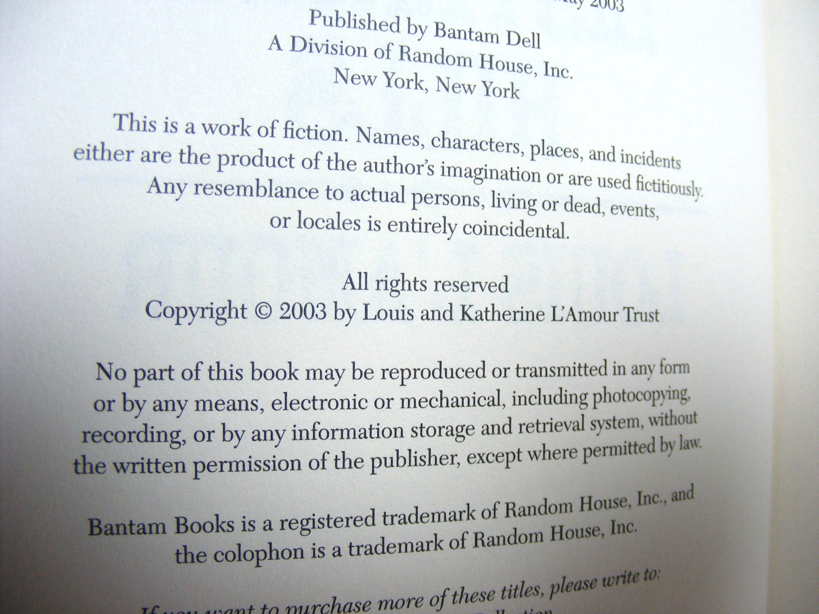 Vintage Louis L’Amour Leatherbound Book From The Listening Hills Copyright 2003