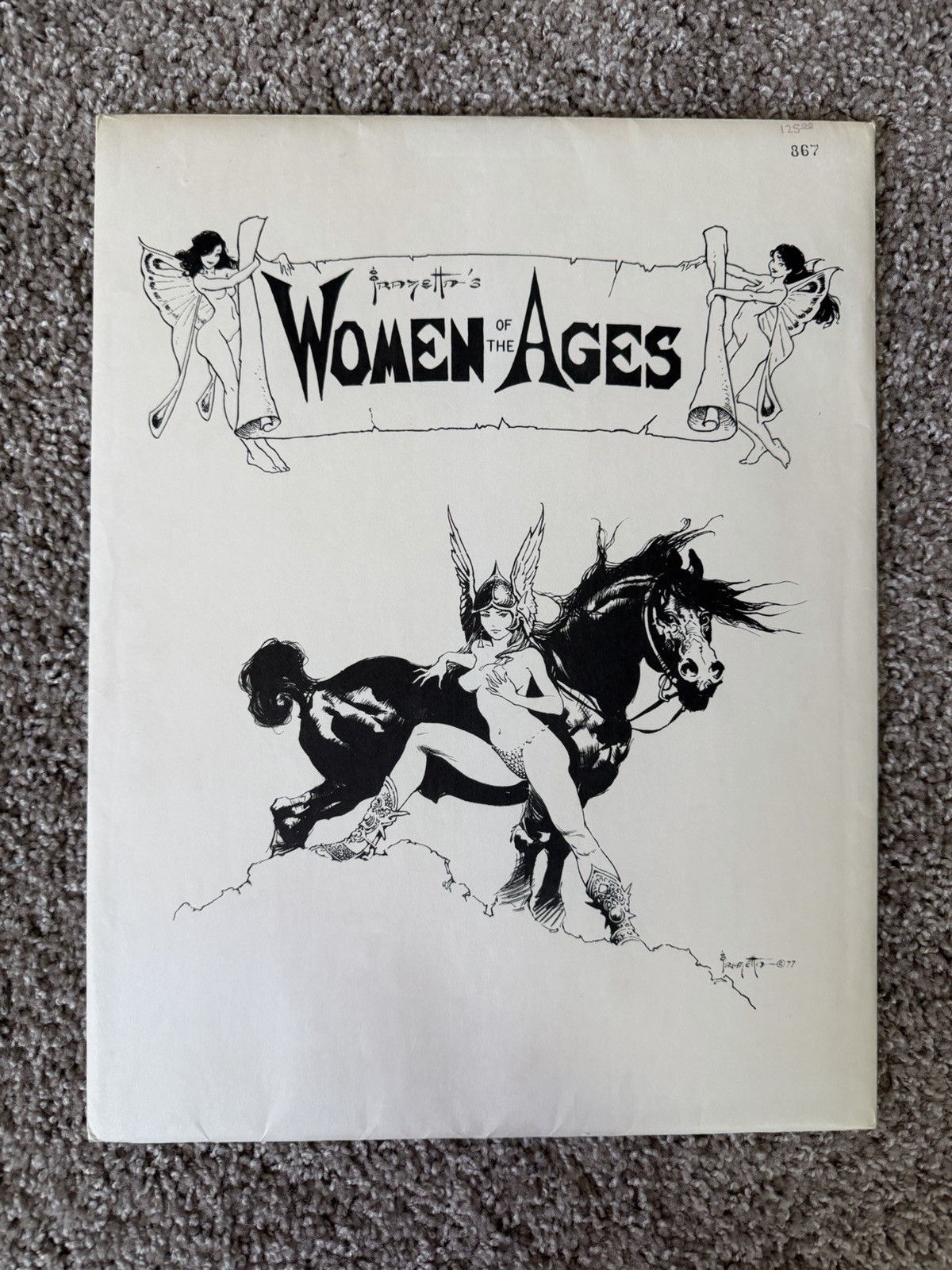 Frank Frazetta Women of the Ages 1977 SIGNED 867/1500 w/ COA