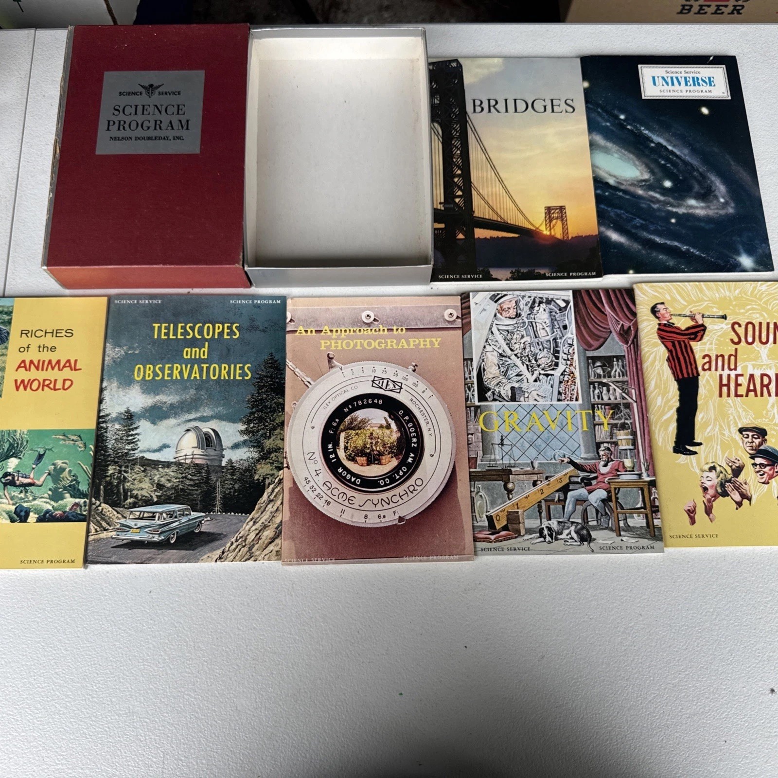 Science Service Science Program Book Lot Of 51 And Holders Nelson Doubleday Inc