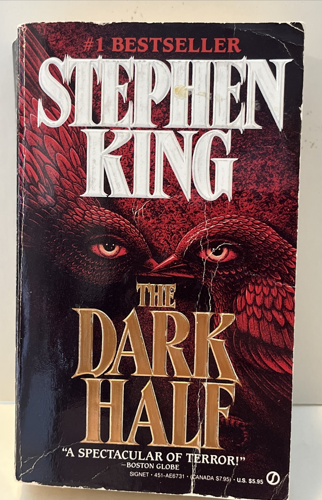 Stephen King The Dark Half Paperback True First 1st Signet Printing 1990