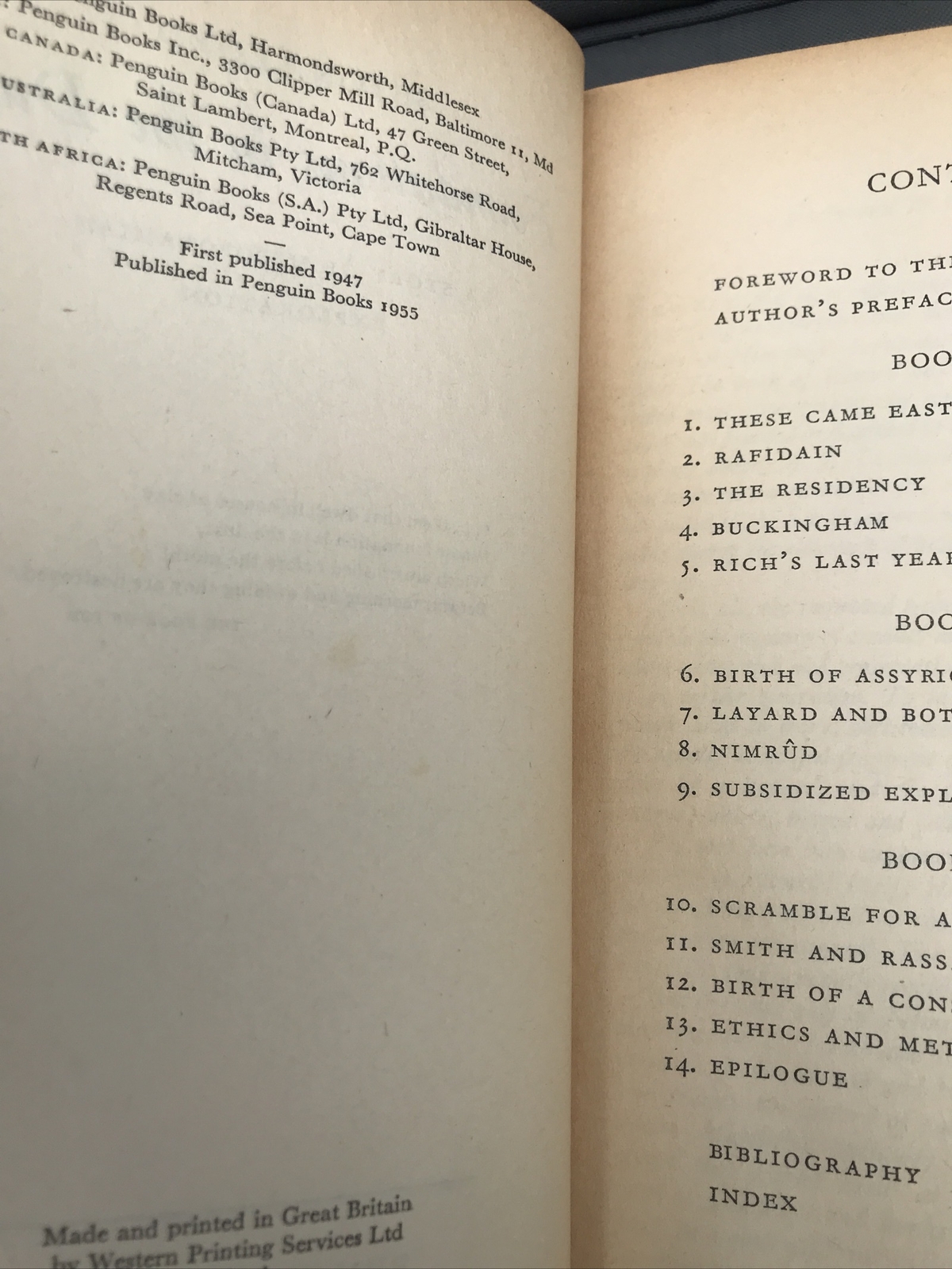 FOUNDATIONS IN DUST – SETON LLOYD- PELICAN #A336 – 1955 1ST THUS