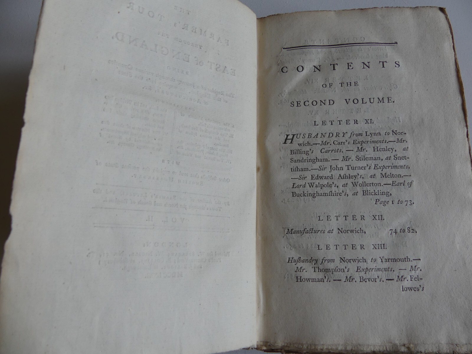 The Farmer’s Tour Through East England 1771 4 Volumes Arthur Young 29 Engravings