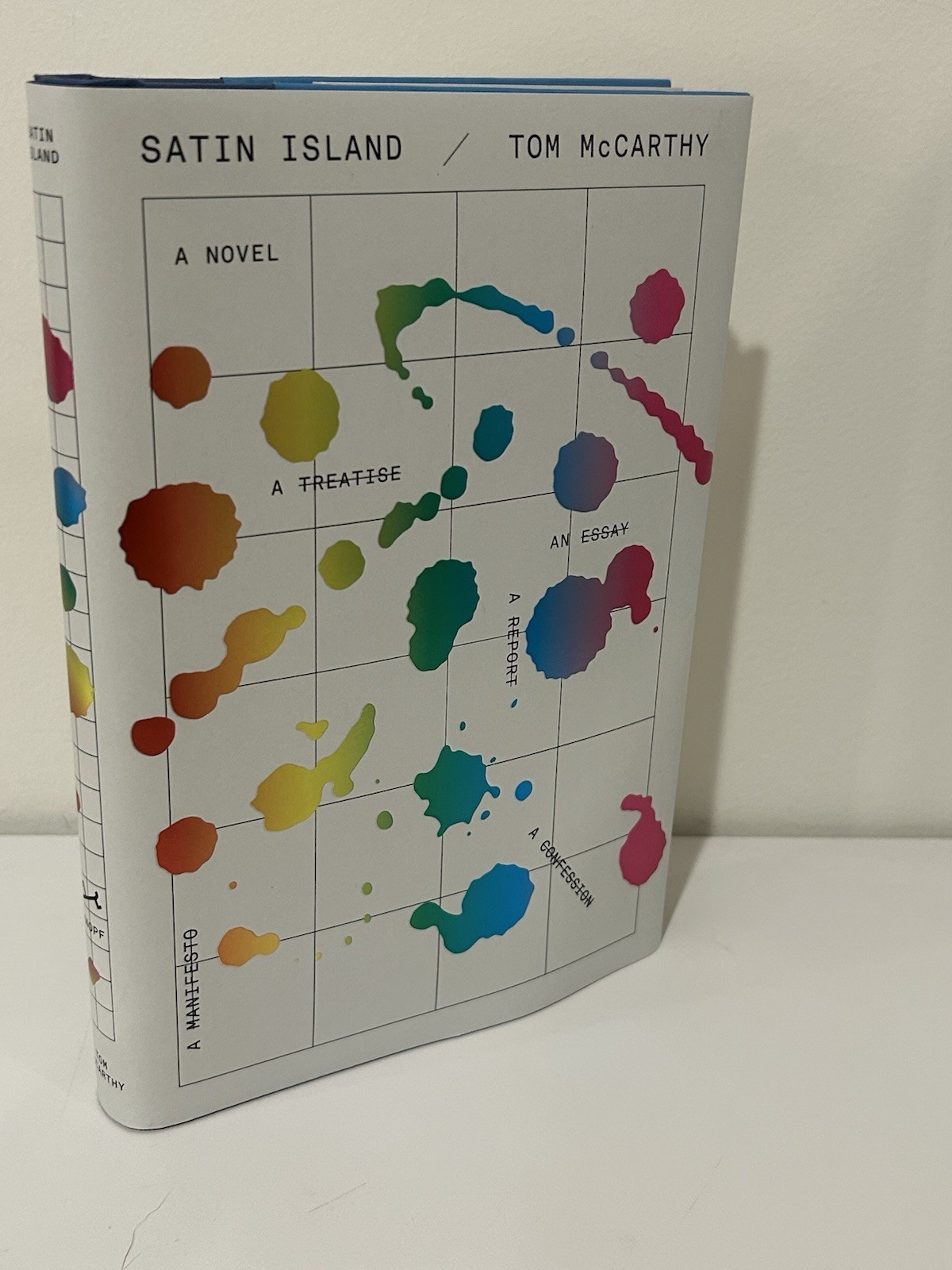 TOM MCCARTHY / SATIN ISLAND / FIRST EDITION 2ND PRINTING HCDJ / VG+