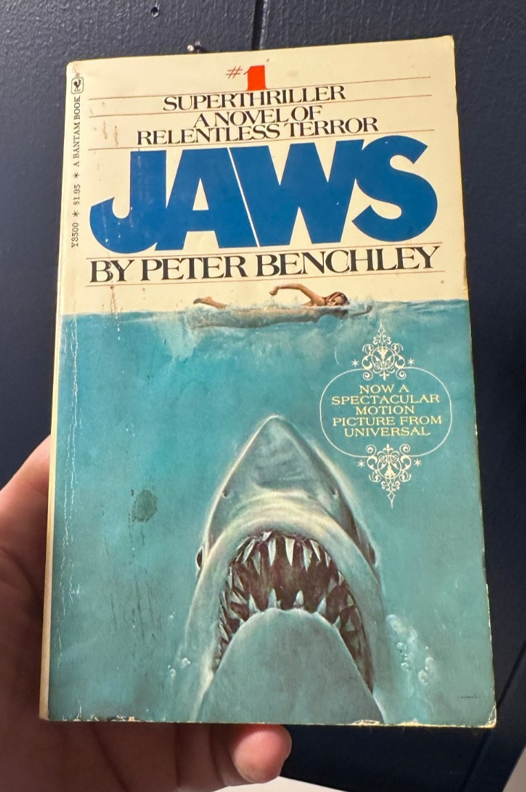 JAWS by Peter Benchley Paperback Bantam 1974 16th Printing