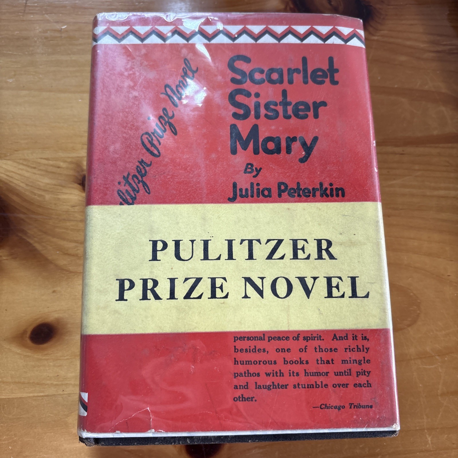 1928 Scarlet Sister Mary by Julia Peterkin, HC DJ Bobbs-Merrill – Early Printing