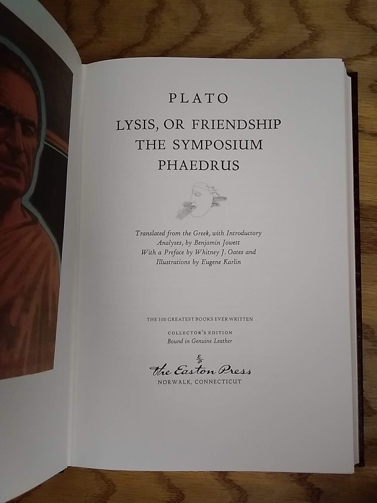 Easton Press Dialogues On Love and Friendship by Plato: Lysis Symposium Phaedrus