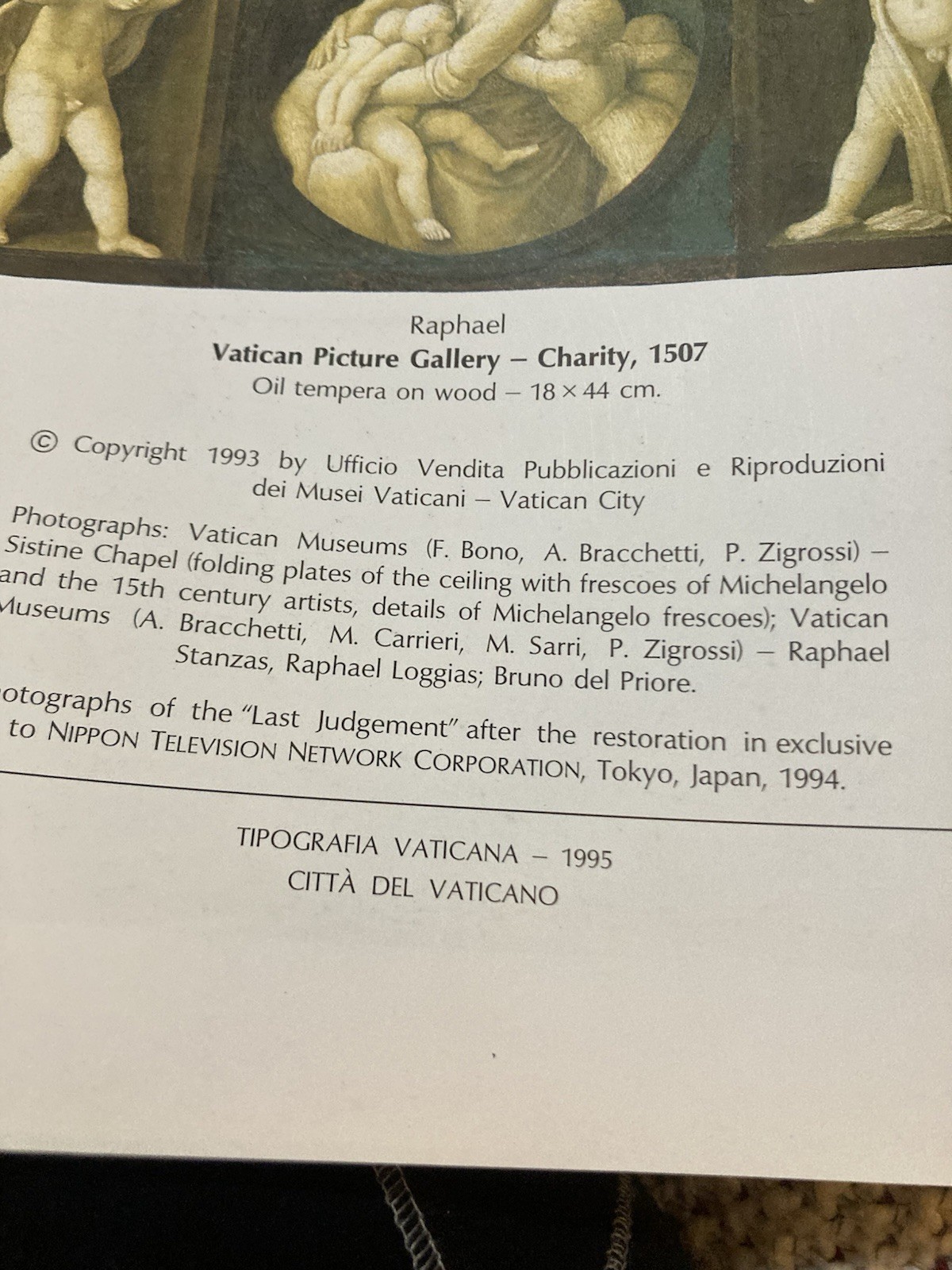 Coffee Table Book Michelangelo & Raphael In The Vatican Hard Cover, incl. dust