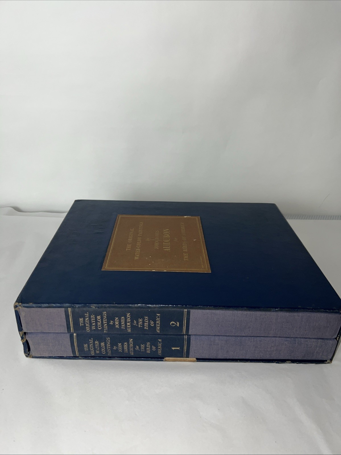 1966 Original Water-Color Paintings John James Audubon Birds of America Vol 1 &2