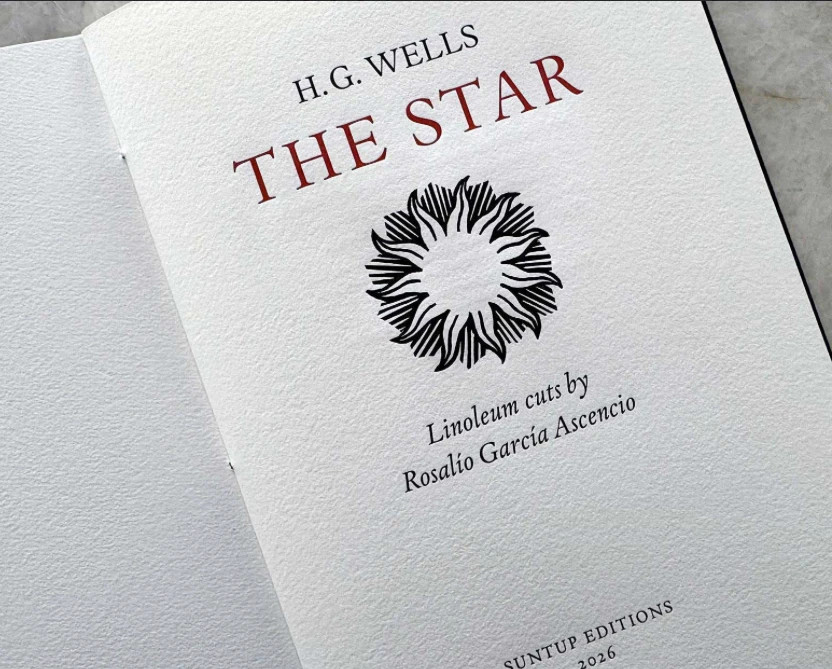 H.G. Wells THE STAR Suntup Short Story Series LETTERPRESS Chap ONLY 400 SOLD OUT