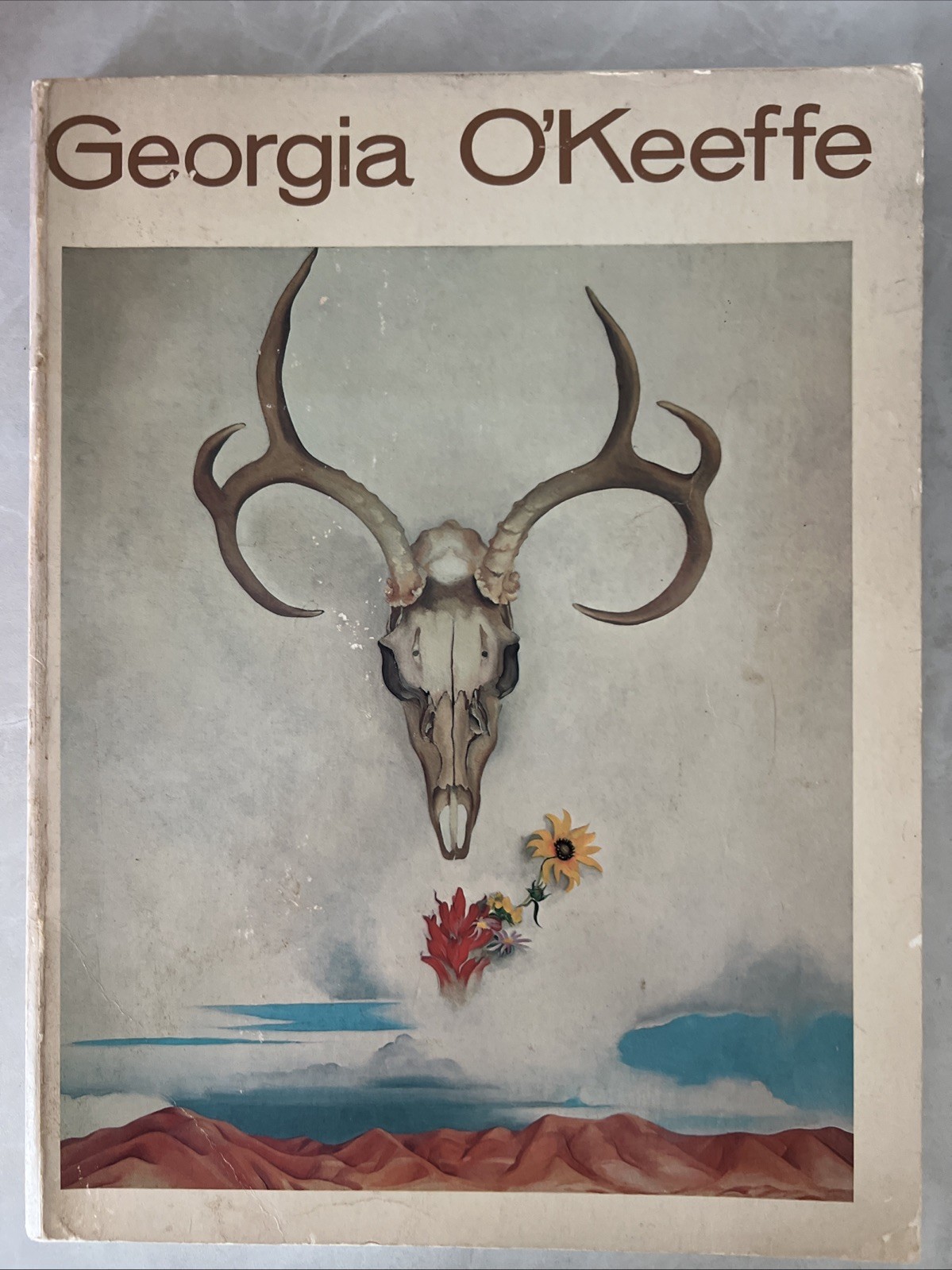 GEORGIA O’KEEFFE 1976 LARGE SOFTCOVER BOOK, OF COURSE USED